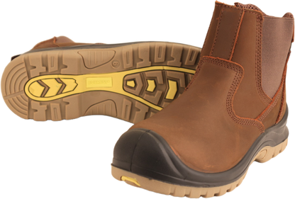 Everest Craftsman Crazy Horse Steel Toe Chelsea Safety Shoe