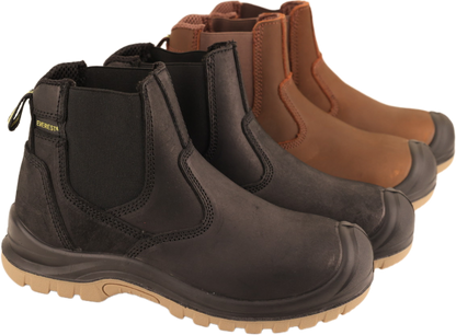 Everest Craftsman Crazy Horse Steel Toe Chelsea Safety Shoe