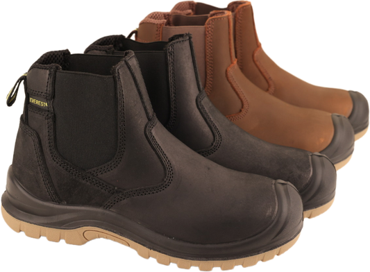 Everest Craftsman Crazy Horse Steel Toe Chelsea Safety Shoe