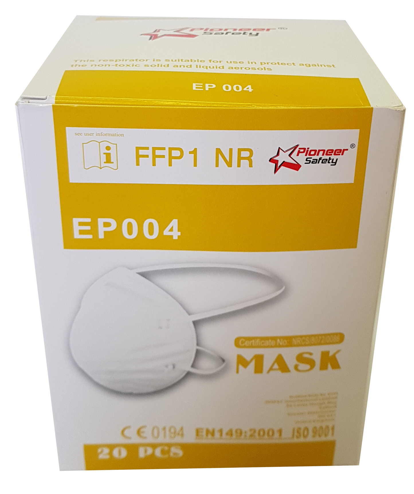 Pioneer safety dust mask FFP1