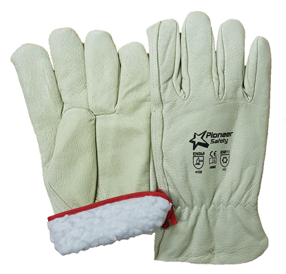 PIONEER Leather Pig Skin Fleece Lined